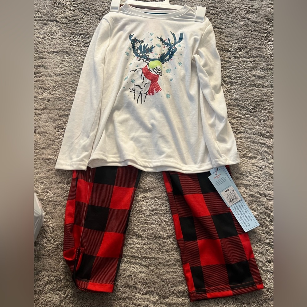 Holiday Christmas Plaid pajama set
